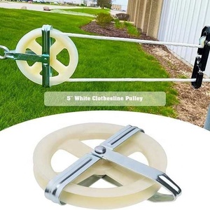 Polea para <span class=keywords><strong>Tendedero</strong></span> de Ropa Colgante de 5 Pulgadas para Exteriores, Polea de Nailon de Uso Común - Product Image 2