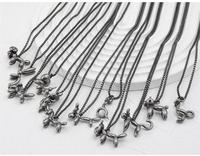Collier artisanal en acier inoxydable avec pendentif en forme de loup, éléments chinois, 12 signes du zodiaque