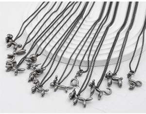 Colgante de acero inoxidable con diseño de Lobo, cadena con 12 signos del zodiaco, joyería China - Product Image 3