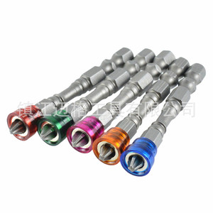 Multicolored Magnetic Phillips <b>Screwdriver</b> <b>Bits</b> S2 Steel 100Mm Industrial <b>Set</b> Anodized Aluminum Handle - Product Image 3