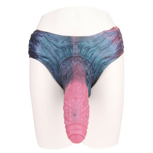 SHAZ-3207 sangue abisso drago chimerico intrecciato notte immaginaria indossabile estensore pene maschio inseribile realizzato con Silicone - Product Image 4