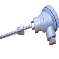 Transmisor de Termopar Industrial con Rosca NPT de Alta Precisión OEM 1200°C, Sensor de Temperatura RTD PT100