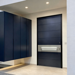 <span class=keywords><strong>Porte</strong></span> <span class=keywords><strong>d</strong></span>'<span class=keywords><strong>entrée</strong></span> en acier au design moderne avec cadre et battant, antivol, pour usage intérieur et extérieur - Product Image 3