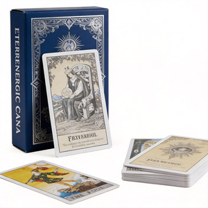 Baraja de Tarot Personalizada de Estilo Multifuncional, Retro, Cyberpunk, Pastel, con Acabado Mate y Caja de Regalo Rígida para Adivinación - Product Image 1