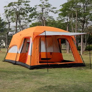 強い家族3部屋キャンプ68人テント屋外10人キャンプ用部屋付き大型キャンプテント