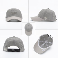 Casquette de baseball de golf unisexe en polyester de haute qualité, 6 panneaux, style streetwear, avec logo brodé personnalisé, séchage rapide