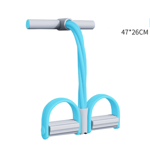 Nhà Phòng Tập Thể Dục Tập Thể Dục Thiết Bị 4 Ống TPE <span class=keywords><strong>Resistance</strong></span> Bands Đạp Exerciser Ngồi-up Kéo Sợi Dây Thừng Expander Ban Nhạc Đàn Hồi Cho Yoga Pilates - Product Image 4