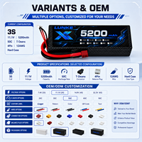 Batterie Lithium Polymère Haute Décharge 50C 11.1V 5200mAh Grande Capacité pour Drones RC, Quadcoptères et Modèles de Loisirs 102535