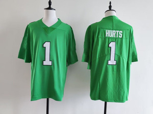 Vente flash - Maillots de <span class=keywords><strong>football</strong></span> américain de haute qualité de l'équipe de Philadelphie Kelly Green - Jerseys des Eagles entièrement cousus pour hommes # 26 # 1 # 6 # 9 - Product Image 4