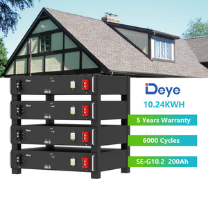 Batterie LiFePO4 Deye ESS SE-G10.2 51.2V 200Ah 10.24kWh à cycle élevé et longue durée de vie pour le stockage d'énergie des systèmes solaires domestiques - Product Image 4