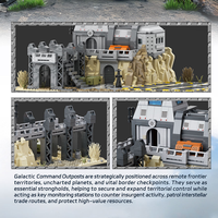Superbe Ensemble de Blocs de Construction 90009 1888 Pièces, Modèle de Poste Stratégique Galactique, Jouet Technique en Plastique, Cadeau Moderne pour les Fêtes