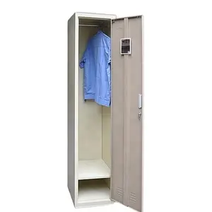 single one door metal wardrobe cabinet 1 tier steel locker