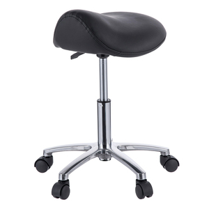 Barber Beauty Salon Light Weight Saddle Stool Adjustable <strong>Dental</strong> Ergonomic Bar Stools Swivel Stool With Wheels - Product Image 1