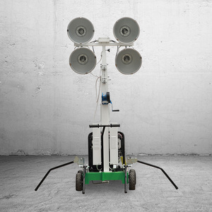 DIESEL ánh sáng di động tháp 8.4kw LED DIESEL động cơ năng lượng mặt trời ánh sáng di động tháp cho xây dựng chiếu sáng công nghiệp - Product Image 1