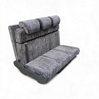 Siège de voiture convertible 3 places, inclinable à 180 degrés pour devenir un lit, siège pliable pour camping-car, bus, personnalisable