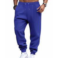 Pantalon de jogging pour homme, léger, en polaire mi-épaisseur, style sportswear classique, décontracté, avec taille élastique et cordon de serrage, poches