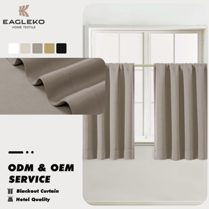 Rideaux occultants courts modernes de style ferme pour fenêtres de cuisine, isolants thermiquement, pour cafés - Product Image 1