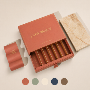 Boîte à parfum <span class=keywords><strong>en</strong></span> papier écologique avec logo personnalisé de luxe pour l'emballage, boîte cadeau certifiée FSC pour l'emballage de marques cosmétiques - Product Image 3