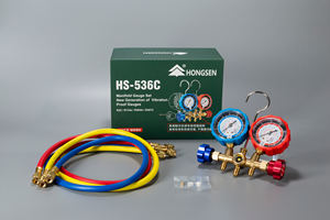 HONGSEN Refrigerante R134a R404A <span class=keywords><strong>R407C</strong></span> 36 "Carga Mangueira 70 milímetros de Diâmetro <span class=keywords><strong>Manifold</strong></span> Gauge Set - Product Image 3