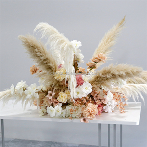 LFB2259 Boule de fleurs de roses de la <span class=keywords><strong>pampa</strong></span> naturelle artificielle d'automne pour décoration d'événement de mariage personnalisée - Product Image 2