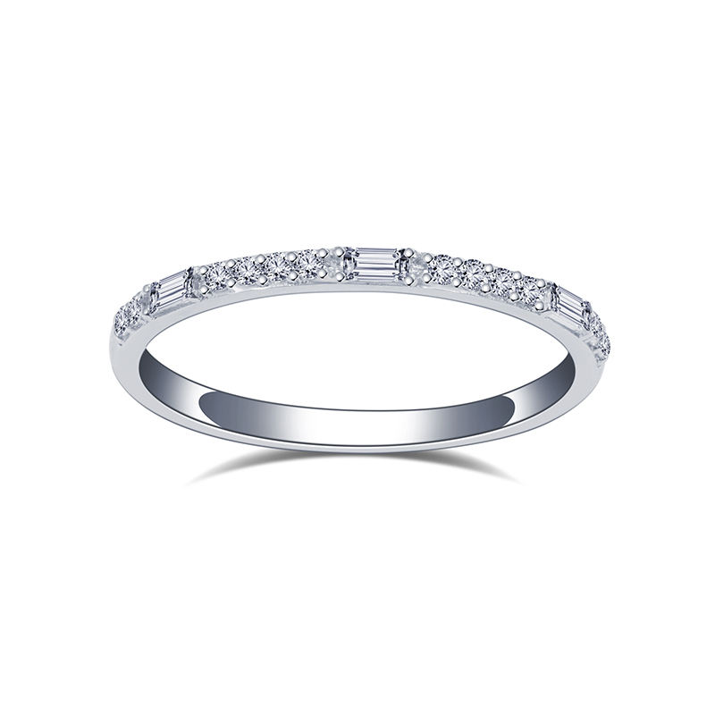 แหวนเงินแท้ประดับเพชร