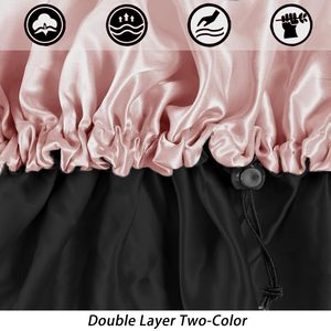 Vente directe usine : Ensemble de rouleaux à cheveux en satin sans chaleur pour boucles souples, avec bandeau et bonnets de nuit - Product Image 5
