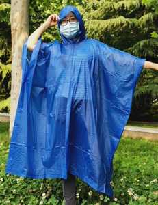 Jas hujan plastik persegi untuk dewasa, ponco tahan air PVC merah untuk dewasa, jas hujan plastik persegi untuk mendaki, hadiah bisnis pabrik BSCI, gaya anak laki-laki - Product Image 5