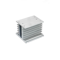 Dissipateur de chaleur de relais à semi-conducteurs triphasé SSR 10 ~ 120A pour la base de refroidissement de dissipateur de chaleur en aluminium industriel