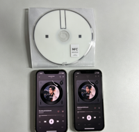 Étiquettes RFID NFC de grande taille, protocole ISO15693, autocollants en forme de disque CD, compatibles avec tous les téléphones NFC