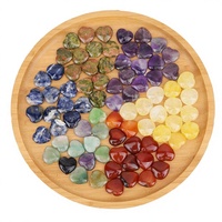 Perles de cœur spirituelles sculptées en améthyste et citrine, en éclats de cristal naturel poli, pour la création de bijoux DIY – Vente chaude