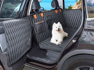 Housse de siège de voiture de luxe en tissu Oxford 600D imperméable et écologique pour chien avec motif à carreaux pour SUV et voitures Accessoire de voyage pour animaux de compagnie - Product Image 2