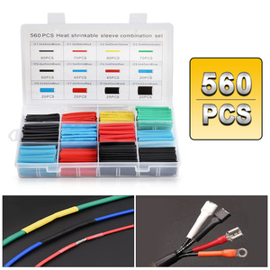 Ensemble de manchons thermorétractables, 560 pièces, multicolores, tailles assorties, pour la protection des fils et l'isolation électrique - Product Image 5