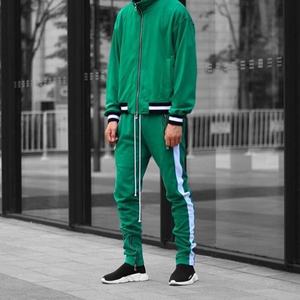 Chaqueta Deportiva Casual Unisex a Rayas, Corte Ajustado, con Cierre, para Hombre, de Poliéster, para Gimnasio, Entrenamiento y Fitness - Product Image 5