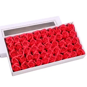 Two layer soap flower rose soap large flower head thickened packaging bouquet material DIY flower simulation