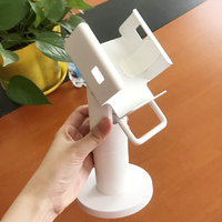 Support de point de vente pivotant OEM en métal blanc, support vertical pour système de point de vente, support personnalisé pour machine de paiement pour caissier