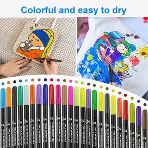 Permanente stiften set, textielpen voor plastic, hout, steen, metaal en glas, voor kleuren, tekenen, schrijven en markeren - Product Image 5