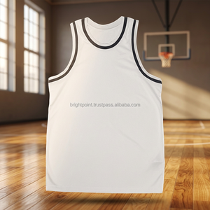 Uniforme de Baloncesto Personalizado para Hombre, Camiseta Lakers 100% Poliéster, Ropa Deportiva Unisex, Transpirable, Blanca Lisa, Cuello en V - Product Image 3