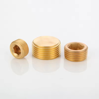 Bouchon de robinet en cuivre brossé G1/2 3/4 1 pouce 2 pouces, filetage mâle, filetage extérieur, pour cuisine moderne, facile à nettoyer, matériel de quincaillerie, garantie 5 ans