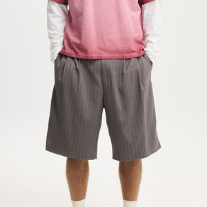 Pantalones Cortos Holgados Personalizados con Rayas, Largos hasta la Rodilla, Estilo Urbano, para Hombre, Verano - Product Image 2