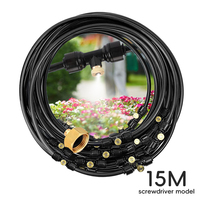 Filterwell 15M système de brumisation de refroidissement extérieur automatique brumisateur de brouillard de pulvérisation d'eau pour système de refroidissement de jardin