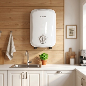 Calentador de Agua Eléctrico Instantáneo sin Tanque de 6kW, para Uso Doméstico, con Pantalla LED, Tubo de Calentamiento de Acero Inoxidable, Tipo Económico - Product Image 6