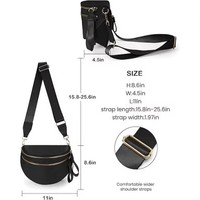 YOUK Bolso Cruzado Espacioso, Riñonera, Bolsos de Mano, Carteras, Monederos, Bolso de Hombro Moderno, Bolso de Cintura, Bolso de Pecho para Mujer