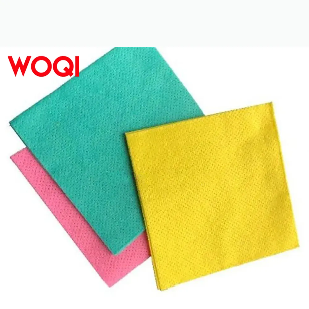 Panno per la pulizia adesivo WOQI panno per la pulizia della cucina 70% adesivo 30% tessuto non tessuto perforato ad ago in poliestere