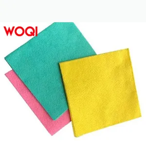 WOQI adhesive cleaning cloth kitchen cleaning cloth 70% adhesive 30% polyester needle punched non-woven fabric