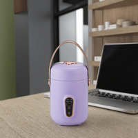 Cuisinière électrique en céramique portable multifonctionnelle 900ml Mini marmite avec couvercle Tasse à ragoût électrique Smart Dormitory