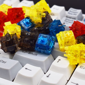 Interrupteurs de clavier mécanique <span class=keywords><strong>GATERON</strong></span> INK noir, rouge, jaune, bleu, à montage à chaud, pour clavier mécanique de jeu DIY - Product Image 4