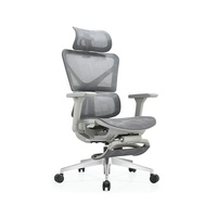 Haut de gamme conception personnalisée dos maille pivotant support dorsal réglable gestionnaire d'ordinateur commercial chaise de bureau ergonomique échantillon gratuit
