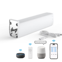 Rail de rideau motorisé intelligent Alexa, compatible Tuya/Google Home, système motorisé moderne pour la maison