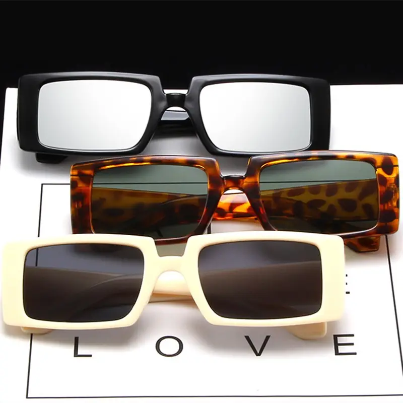 DLL2238 DLแว่นตากันแดดแฟชั่นผู้หญิงแบรนด์หรูใหม่แบนTopสแควร์แว่นตา