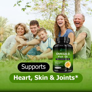 Factory Wholesale Omega 3 Fish Oil Softgels Molecularly Distilled Fish Oil Eynhealth Support for Brain Health <b>Supplement</b> Immune - Product Image 6